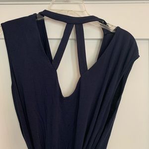 Navy maternity dress